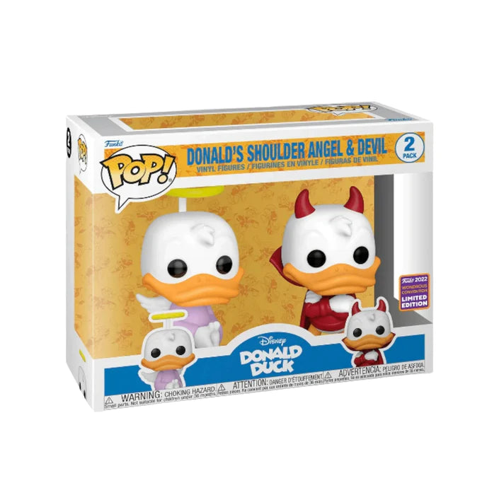 Funko - Disney Pop! Vinyl - Donald Duck's Shoulder Angel & Devil 2-Pack