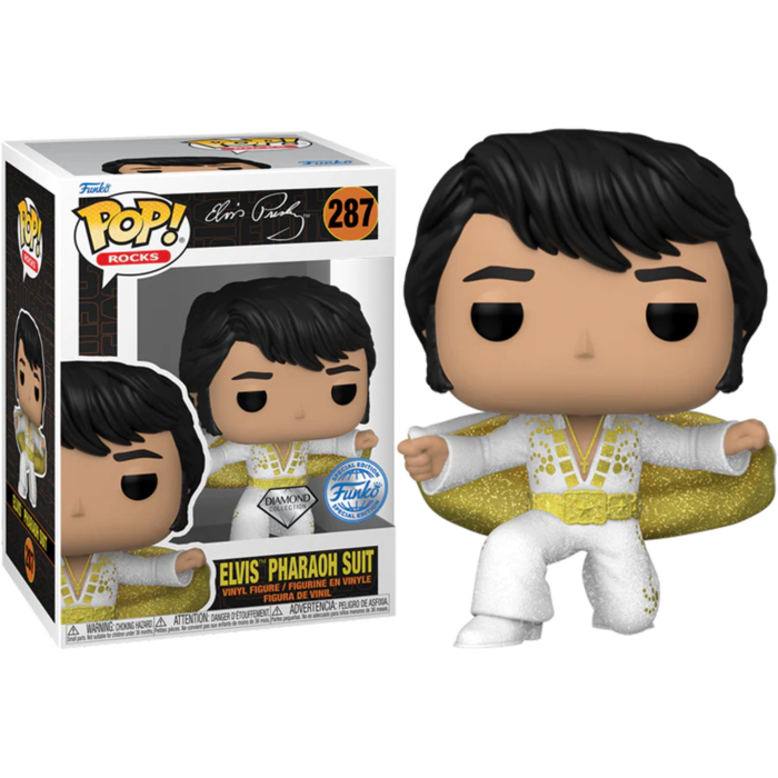 Funko - Pop! Rocks Vinyl - Elvis in Pharaoh Suit (Diamond) #287
