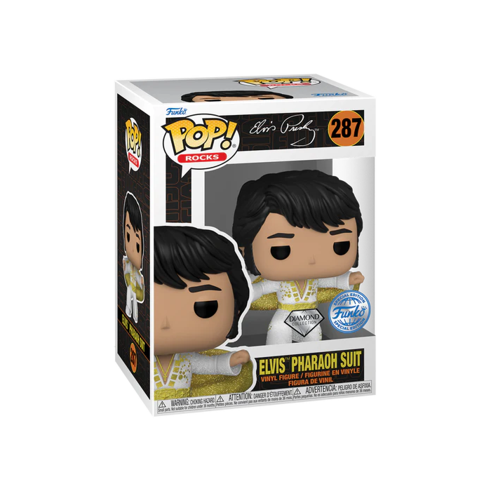 Funko - Pop! Rocks Vinyl - Elvis in Pharaoh Suit (Diamond) #287