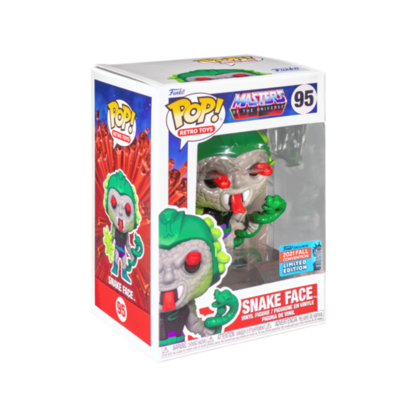 Funko - Retro Toys Pop! Vinyl - Masters of the Universe - Snake Face #95