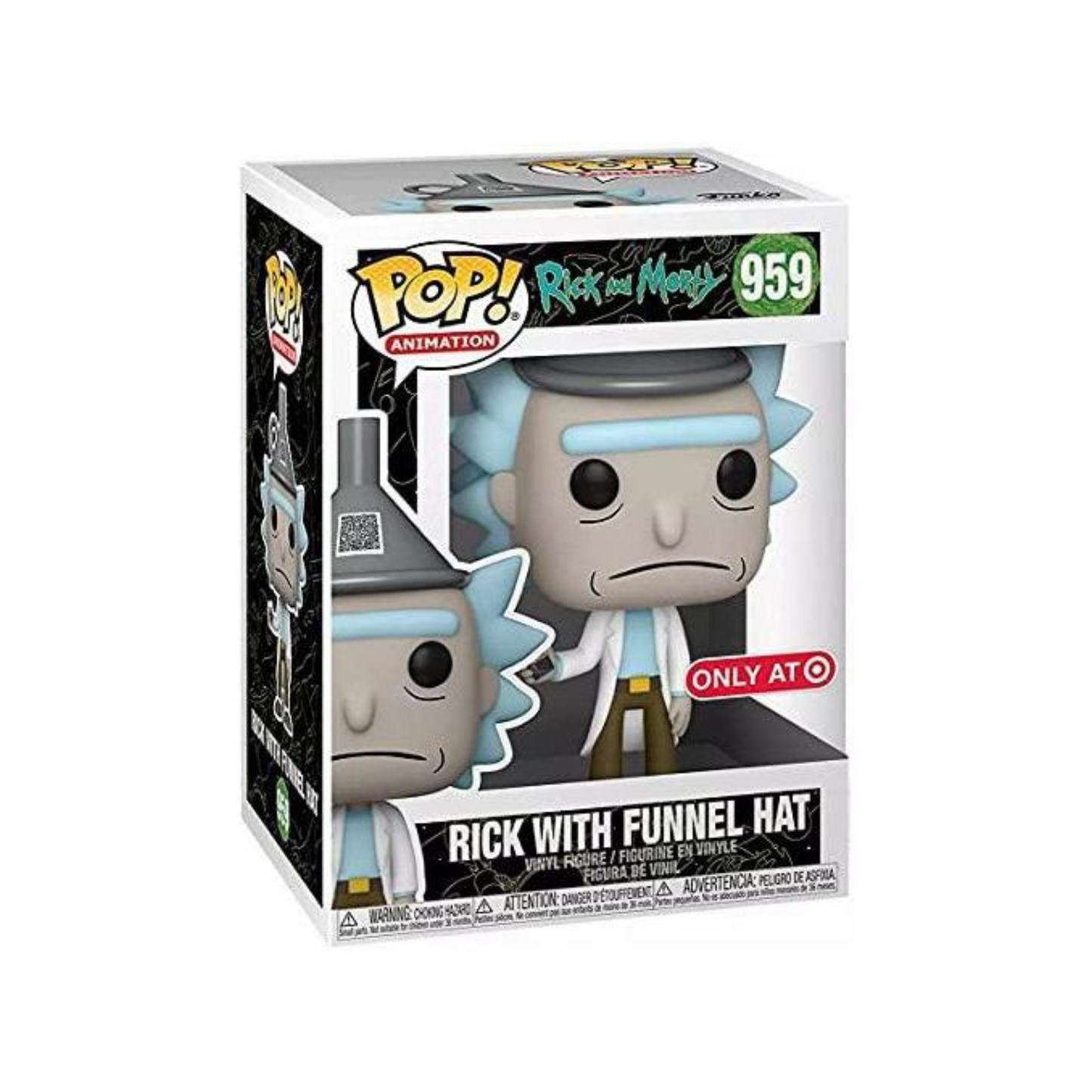 Funko - Animation Pop! Vinyl - Rick and Morty - Rick with Funnel Hat #959