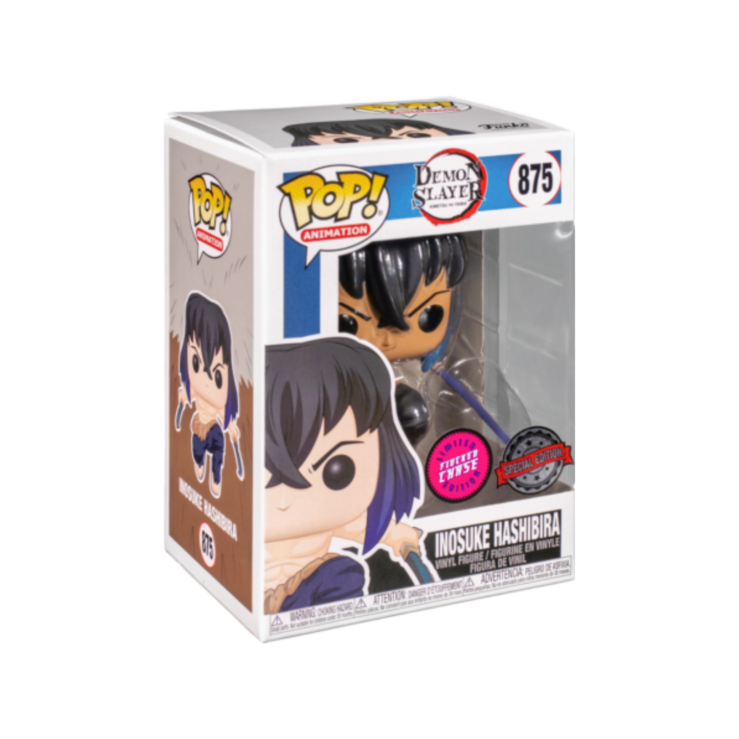 Funko - Animation Pop! Vinyl - Demon Slayer - Inosuke Hashibira (Unmasked) #875