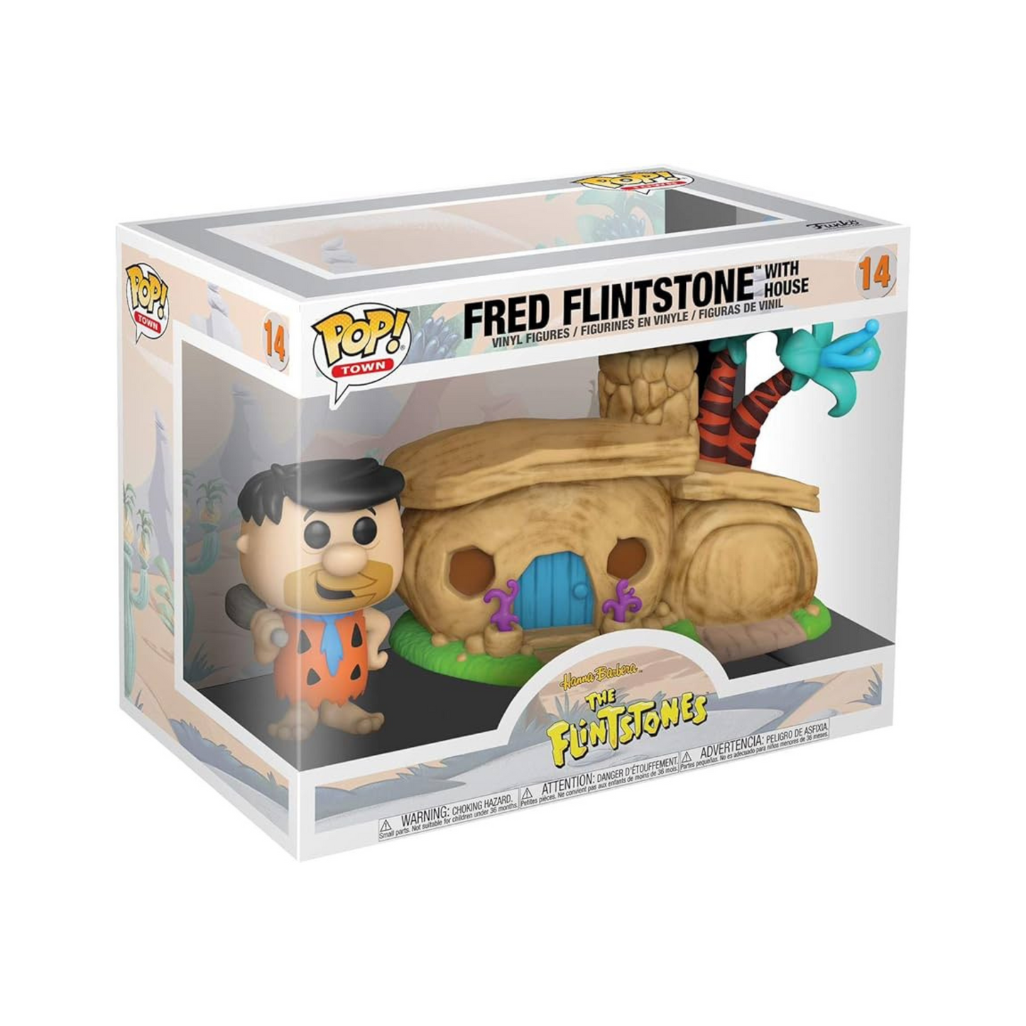 Funko - Animation Pop! Vinyl - The Flintstones - Fred with Flintstone House #14