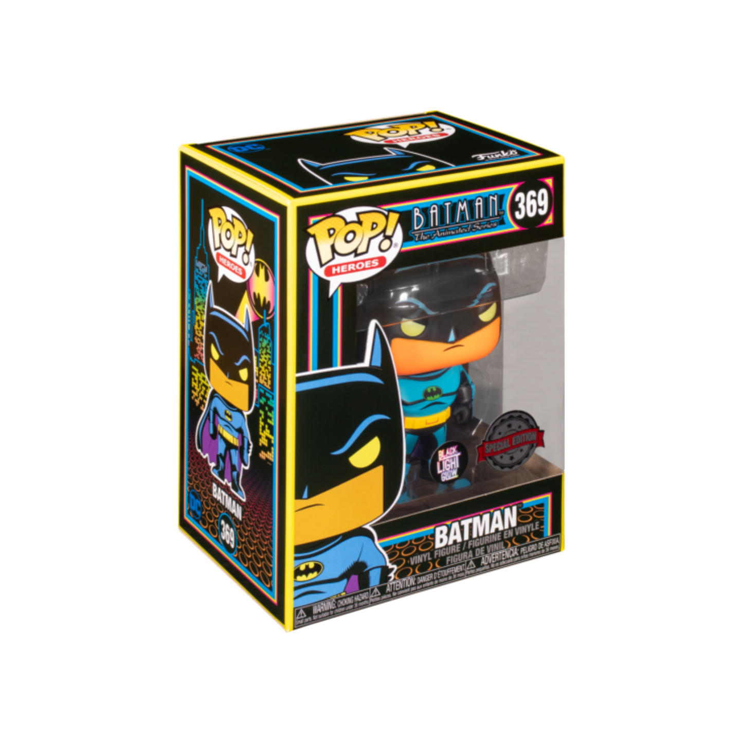 Funko - Heroes Pop! Vinyl - DC Comics - Batman (Black Light) #369