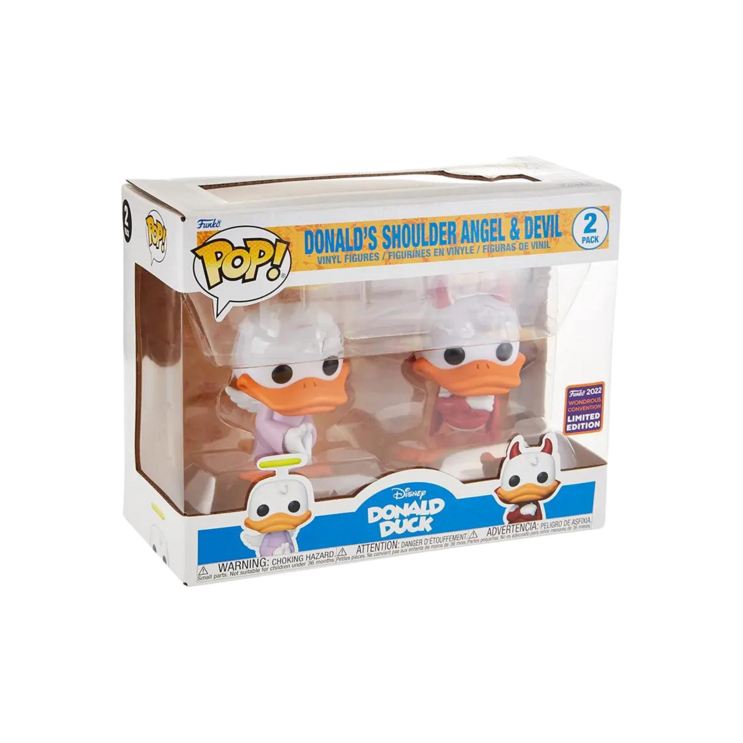 Funko - Disney Pop! Vinyl - Donald Duck's Shoulder Angel & Devil 2-Pack