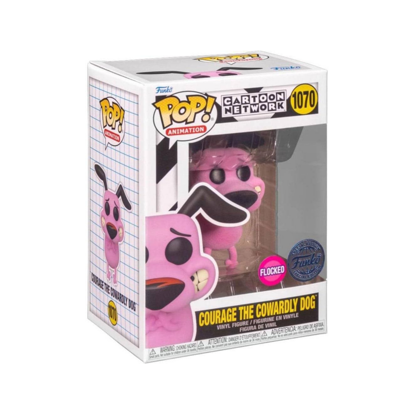 Funko - Animation Pop! Vinyl - Courage the Cowardly Dog (Flocked) #1070