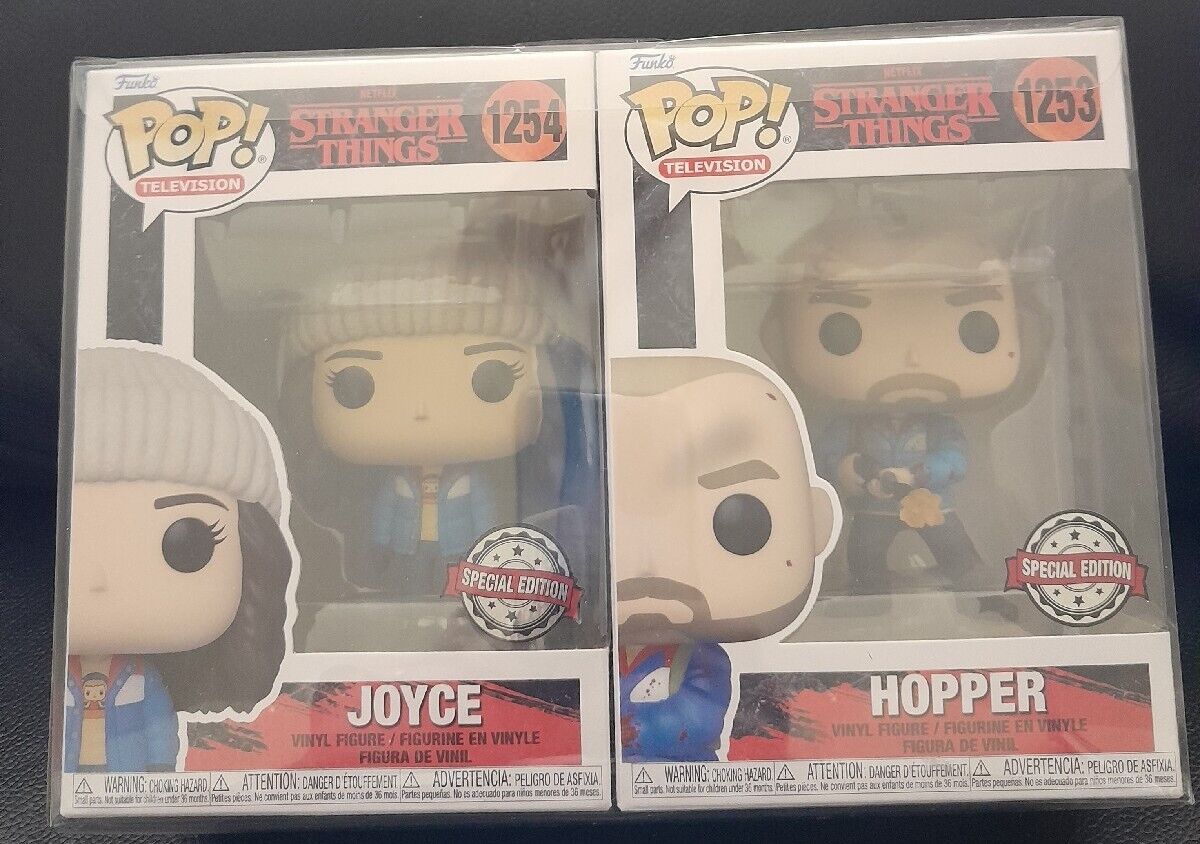 Funko - TV Pop! Vinyl - Stranger Things - Hopper and Joyce Bundle #1253 #1254