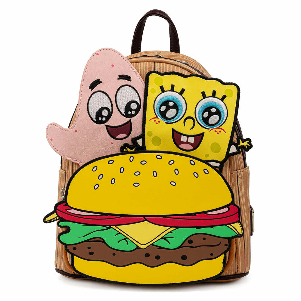 Bags - Loungefly - Spongebob Squarepants - Krabby Patty Mini Backpack