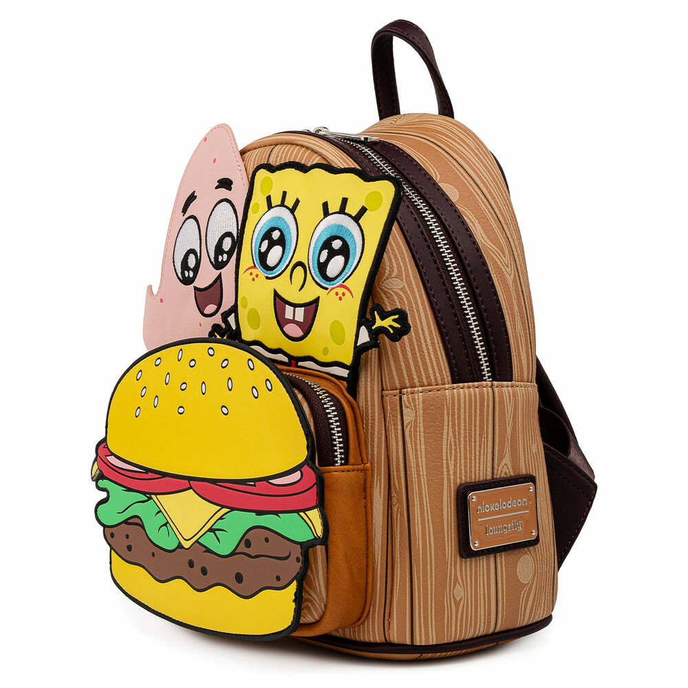 Bags - Loungefly - Spongebob Squarepants - Krabby Patty Mini Backpack