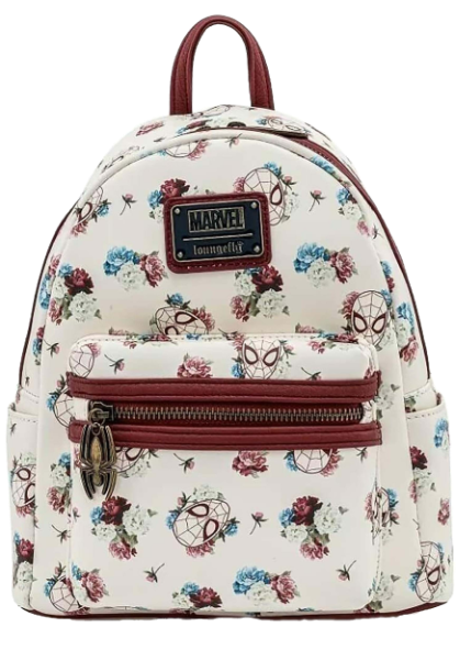 Bags - Loungefly - Marvel - Floral Spider-Man Mini Backpack