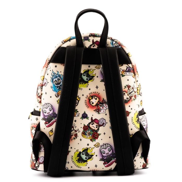 Bags - Loungefly - Disney - Villains Tattoo Mini Backpack
