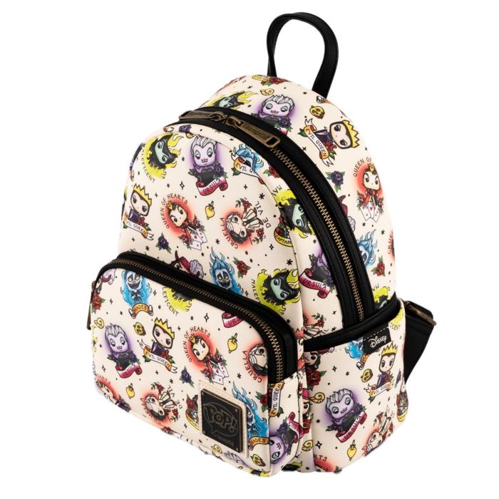 Bags - Loungefly - Disney - Villains Tattoo Mini Backpack