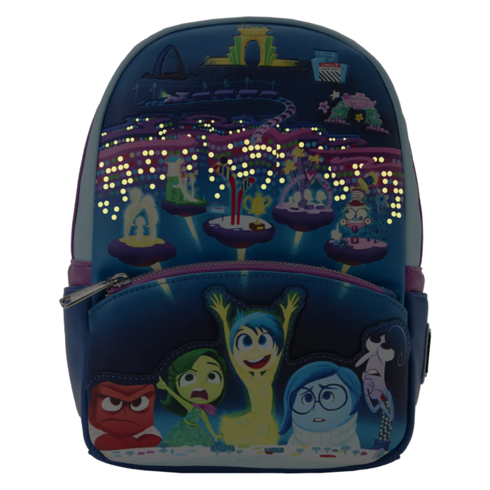 Bags - Loungefly - Disney - Inside Out - Control Panel GITD Mini Backpack