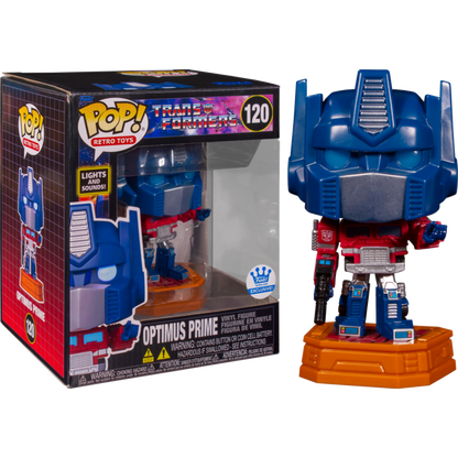 Funko - Retro Toys Pop! Vinyl - Transformers - Optimus Prime (Lights and Sound) #120