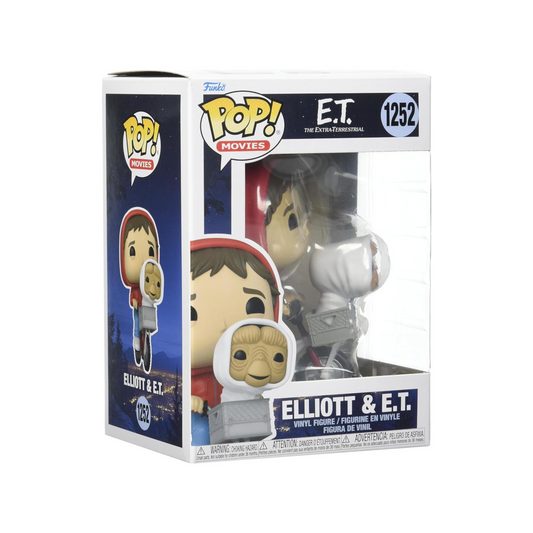 Funko - Movies Pop! Vinyl - E.T. The Extra-Terrestrial - Elliott with E.T. on Bike #1252