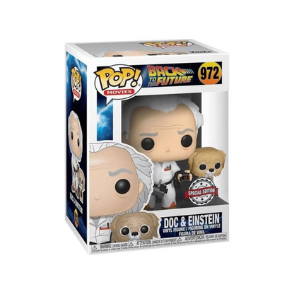 Funko - Movies Pop! Vinyl - Back to the Future - Doc Brown with Einstein #972