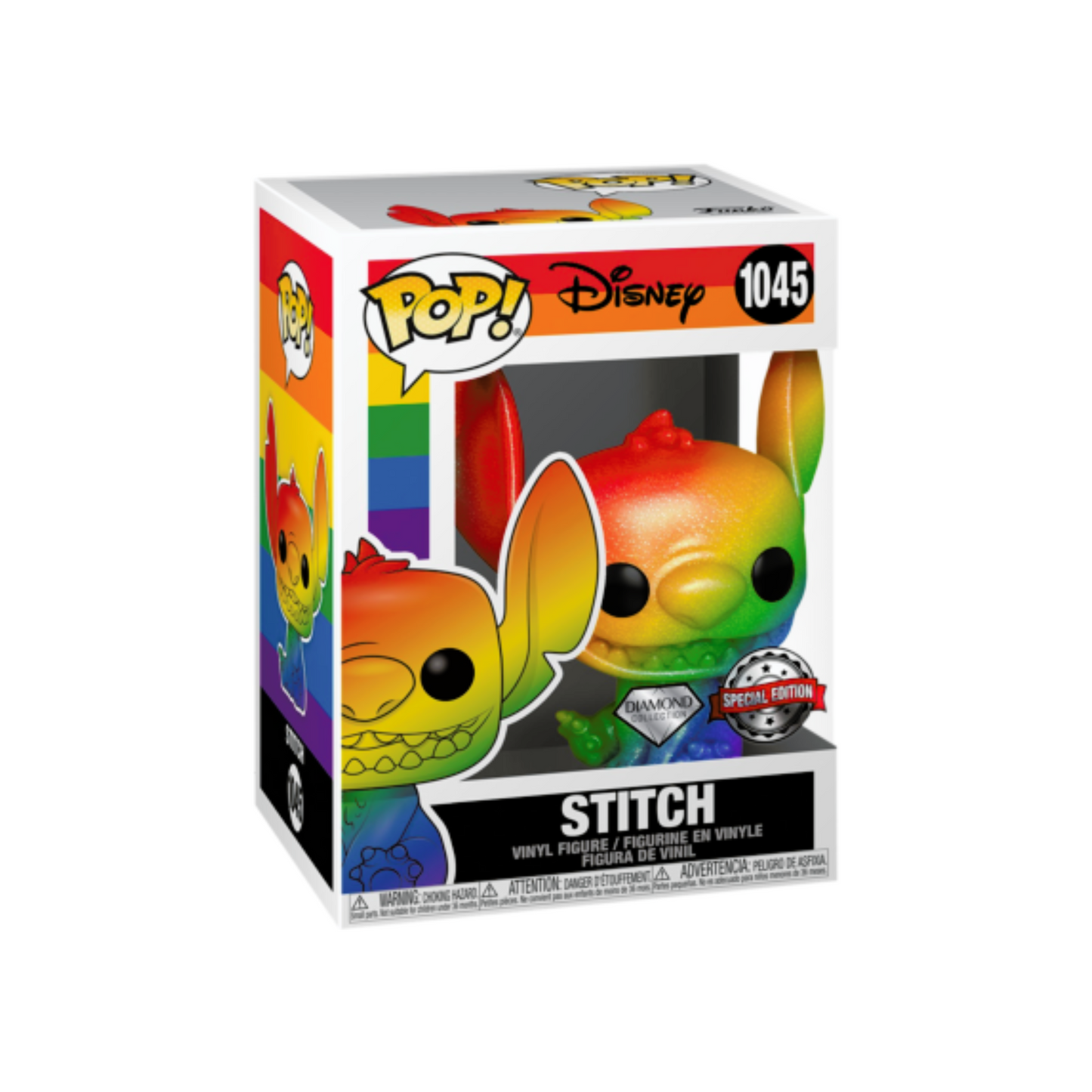 Funko - Disney Pop! Vinyl - Lilo & Stitch - Rainbow Stitch (Diamond) #1045