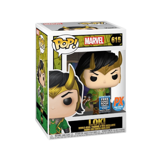 Funko - Marvel Pop! Vinyl - Loki with Mjolnir #615