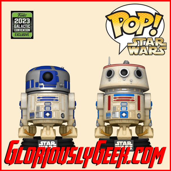 Funko - Star Wars Pop! Vinyl - R2-D2 and R5-D4 2-Pack
