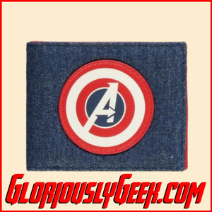 Apparel - Wallet - Marvel - Denim Avenger Logo Bi-Fold