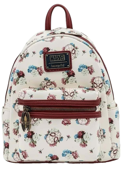 Bags - Loungefly - Marvel - Floral Spider-Man Mini Backpack