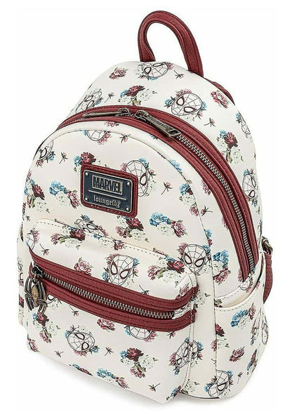 Bags - Loungefly - Marvel - Floral Spider-Man Mini Backpack