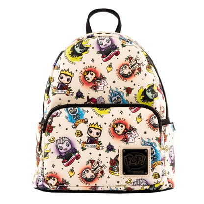 Bags - Loungefly - Disney - Villains Tattoo Mini Backpack