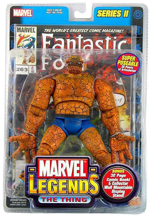 Pre-Loved - Marvel Legends - Series 2 The Thing (inc Gold Foil Comic) - Gloriously Geek
