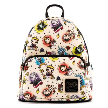 Bags - Loungefly - Disney - Villains Tattoo Mini Backpack